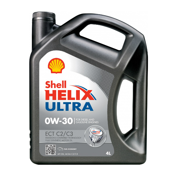 Моторное масло Shell Helix Ultra ECT 0w30 синтетическое (4 л)